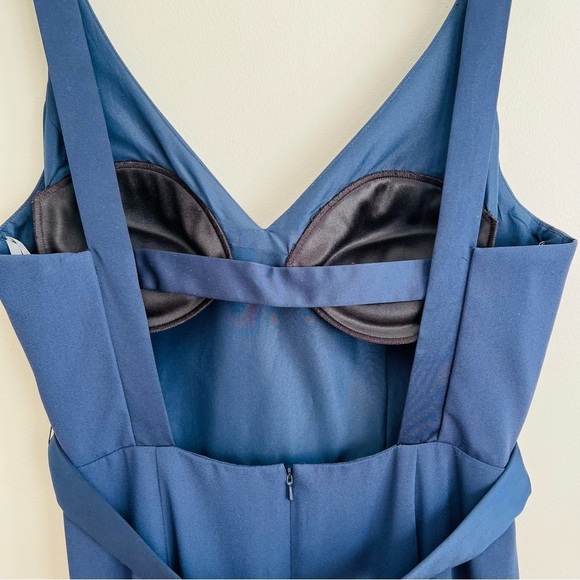 White by Vera Wang Bridesmaid Dress Midnight Blue Vw360195 Full Length formal - Picture 5 of 15